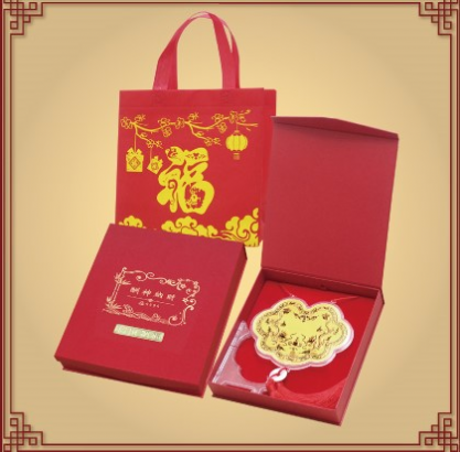 小金牌盒+小福袋(神明金牌包裝禮盒)